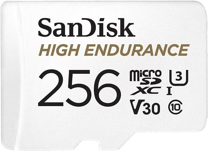 Карта памяти SanDisk High Endurance 256Gb microSDXC UHS-I V30 (U3) + SD adapter - фото 4 - id-p226761482