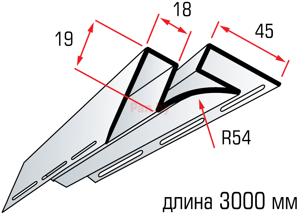 Угол внутренний для сайдинга Альта-Профиль Коричневый, 3м - фото 2 - id-p125534682