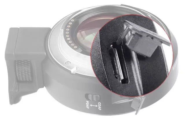 Адаптер Viltrox EF-E II для объектива Canon EF на байонет E-mount - фото 10 - id-p226744593