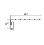 J-профиль с фаской для сайдинга Grand Line Premium Acryl Тёмный дуб - фото 2 - id-p133654621