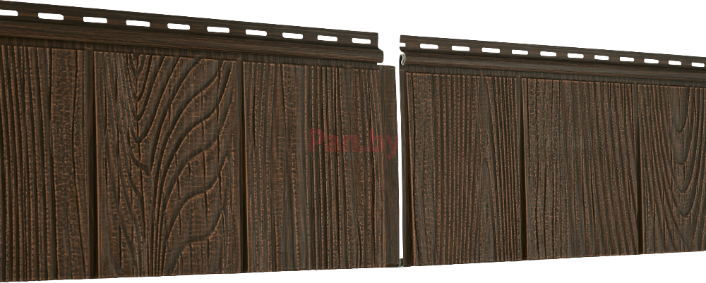 Фасадная панель (цокольный сайдинг) Ю-пласт Hokla S-Lock Щепа Каштановый - фото 1 - id-p201287446