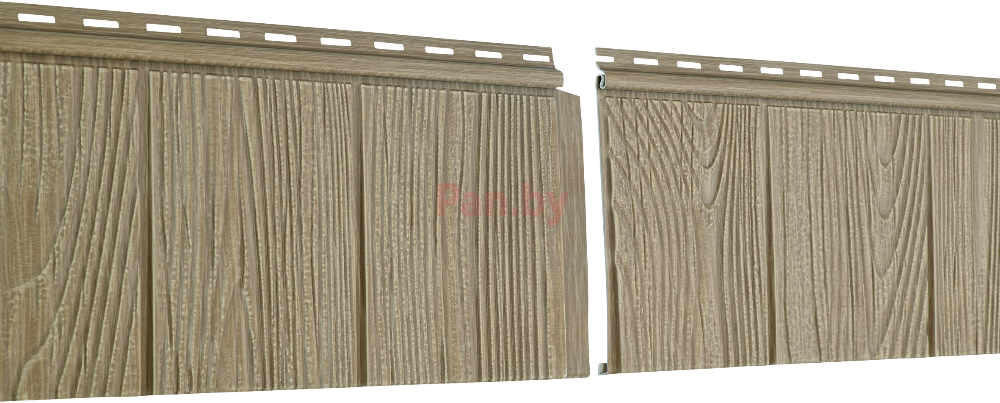 Фасадная панель (цокольный сайдинг) Ю-пласт Hokla S-Lock Щепа Натуральный орех - фото 1 - id-p201287448