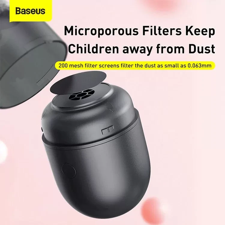 Пылесос Baseus C2 Capsule Vacuum Cleaner Чёрный - фото 7 - id-p226740401