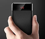 Внешний аккумулятор с дисплеем Baseus Mini Cu 10000mAh Чёрный, фото 4