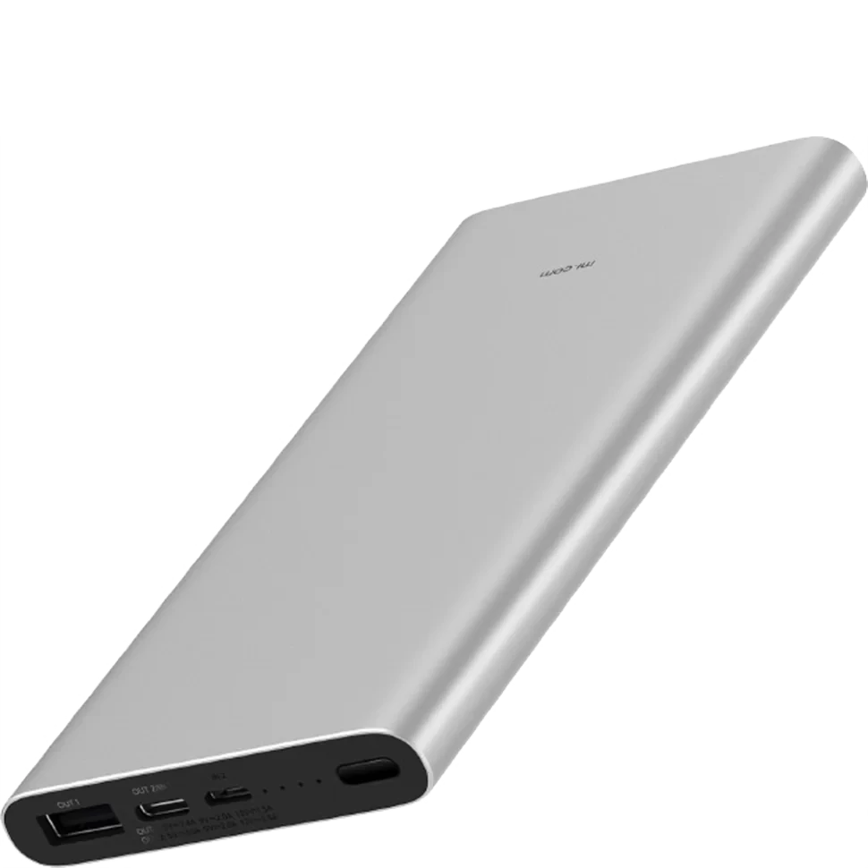 Внешний аккумулятор Xiaomi Mi Power Bank 3 10000мАч Серебро - фото 1 - id-p226740443