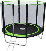 Батут V2 Trampoline Prime 8FT 252 см (с внешней сеткой и лестницей)