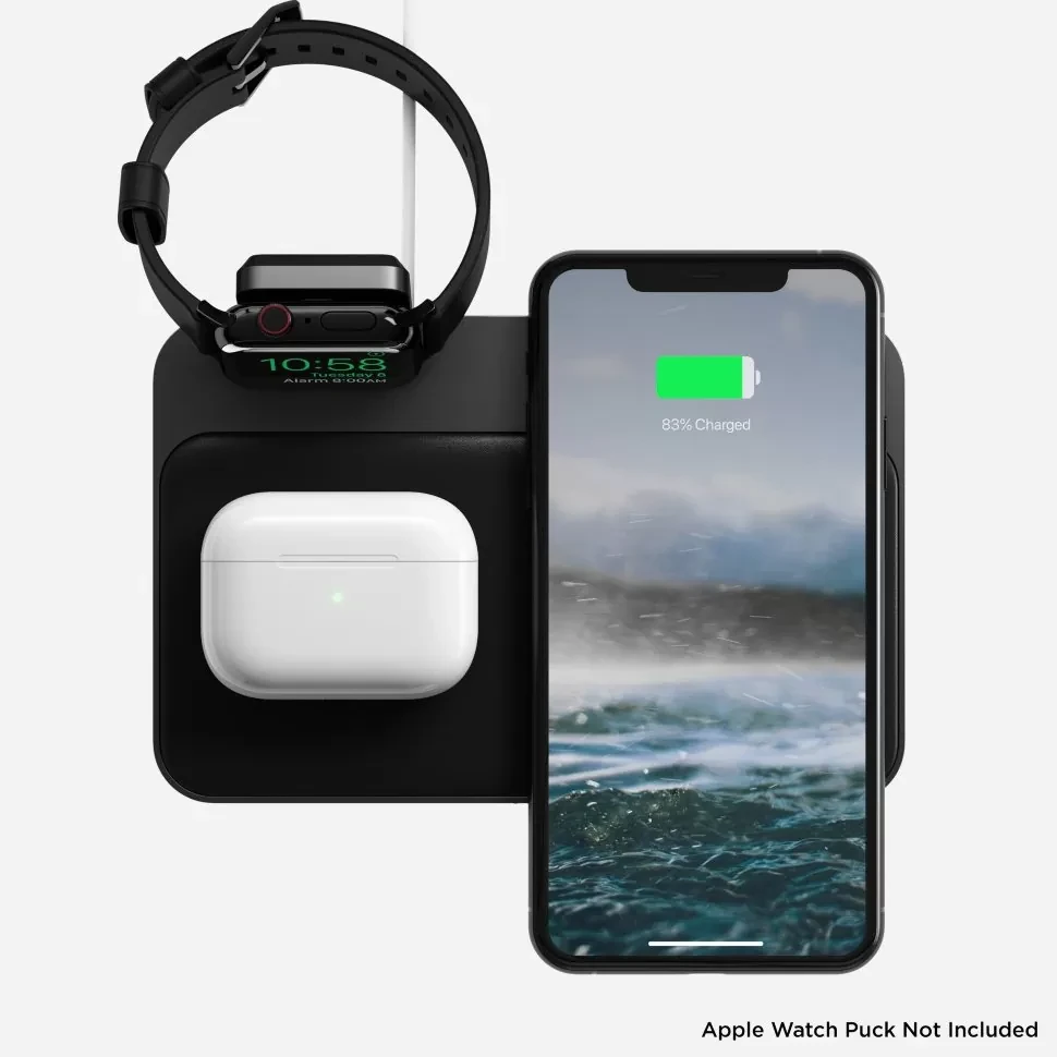 Хаб с беспроводной зарядкой Nomad Base Station Apple Watch Edition Stand - фото 4 - id-p226740581