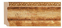 Плинтус напольный из полистирола уплотненного Декомастер Золотой глянец 166-126 (90*19*2400мм)