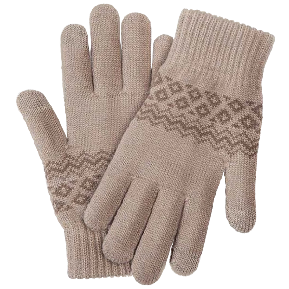 Перчатки для сенсорных экранов Friend Only Touch Screen Warm Velvet Gloves Бежевые - фото 1 - id-p226741920