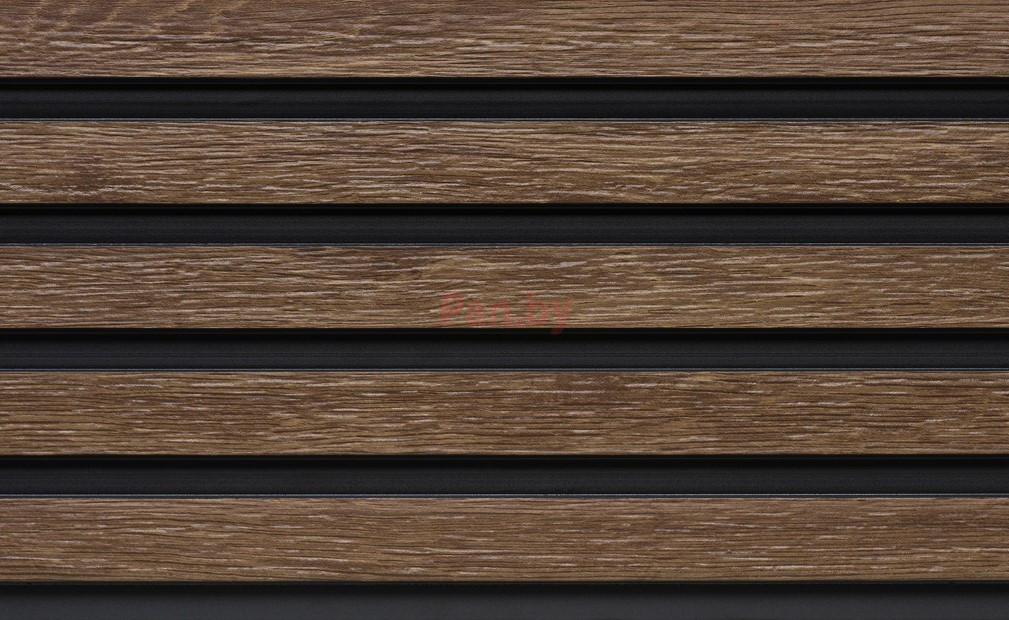 Декоративная реечная панель из полистирола Decor-Dizayn 904-66SH Золотой орех 3000*150*10 мм
