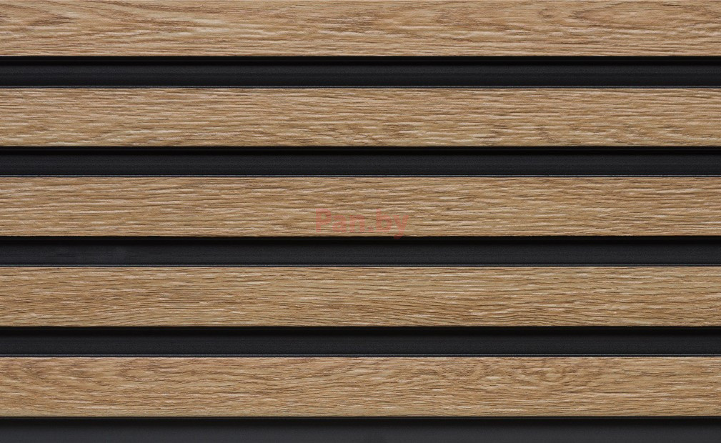 Декоративная реечная панель из полистирола Decor-Dizayn 904-64SH Бук 3000*150*10 мм