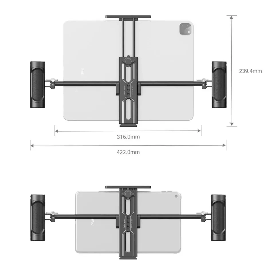 Держатель SmallRig 2929B для планшета с двуручным хватом - фото 7 - id-p226740141