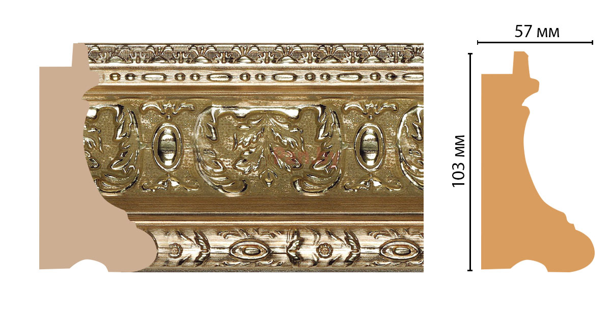 Декоративный багет для стен Декомастер Ренессанс 400-956 - фото 2 - id-p74756140