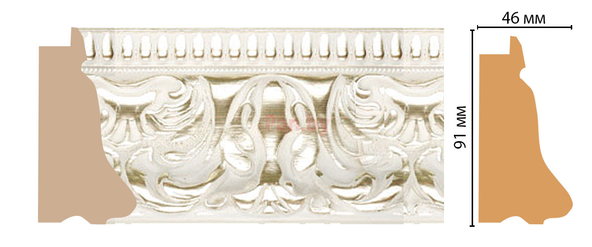 Декоративный багет для стен Декомастер Ренессанс 413-182 - фото 2 - id-p74756142
