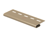 Финишная планка для сайдинга Ю-пласт Корабельный брус Бежевый