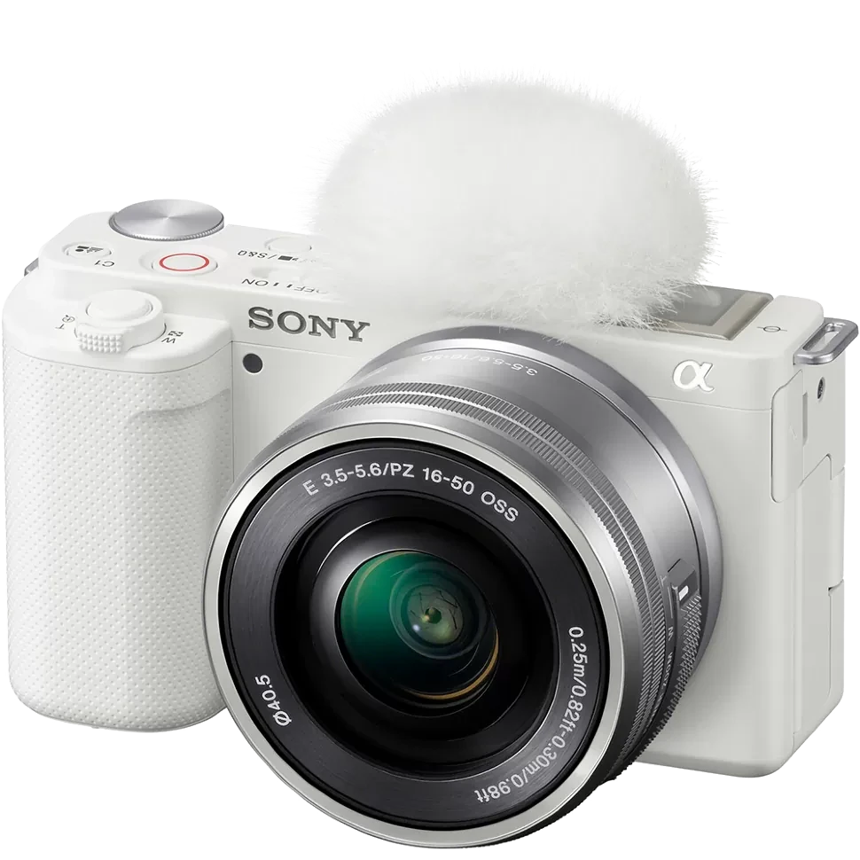 Беззеркальная камера Sony ZV-E10 Белая (+ E PZ 16-50mm f/3.5-5.6 OSS) - фото 1 - id-p226743317