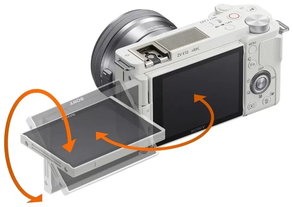 Беззеркальная камера Sony ZV-E10 Белая (+ E PZ 16-50mm f/3.5-5.6 OSS) - фото 7 - id-p226743317