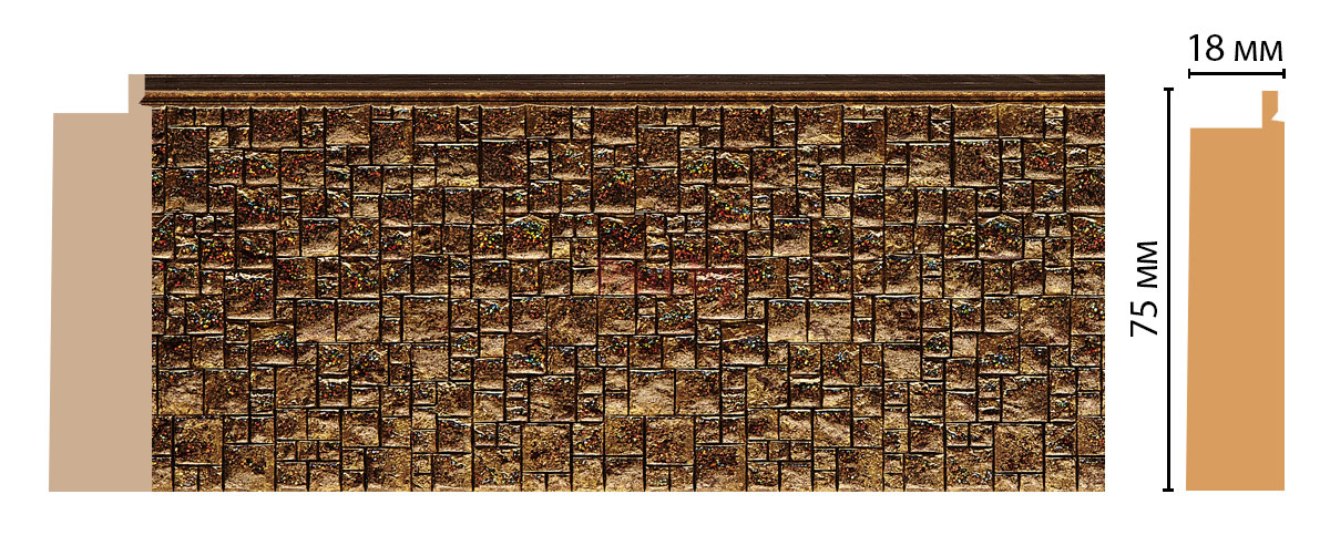 Декоративный багет для стен Декомастер Ренессанс 582-26 - фото 2 - id-p74756195