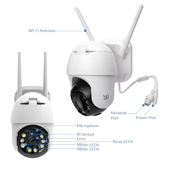 IP камера YI 1080p Outdoor PTZ Camera - фото 9 - id-p226742118