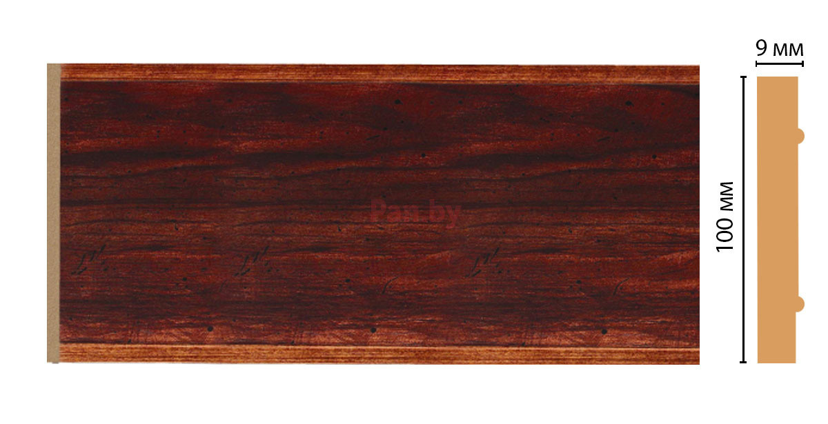 Декоративная панель из полистирола Декомастер Красное дерево B10-1084 2400х100х9 - фото 1 - id-p77365768