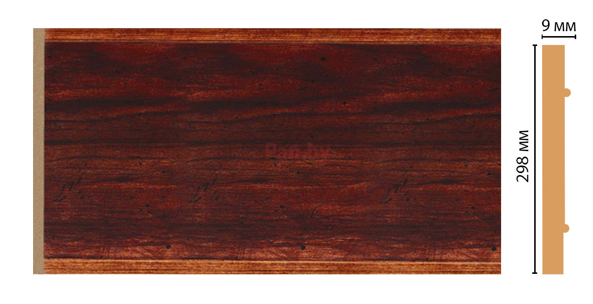 Декоративная панель из полистирола Декомастер Красное дерево B30-1084 2400х298х9 - фото 1 - id-p77365803