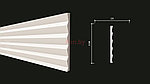 Декоративная панель из дюрополимера Decor-Dizayn Белая Лепнина DD903 2000х150х10