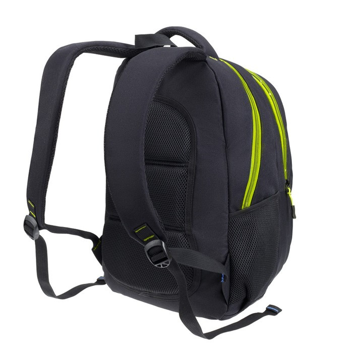 Рюкзак молодежный 45 х 32 х 16 см, эргономичная спинка, + мешок, TORBER CLASS X, чёрный/зелёный - фото 3 - id-p227204037