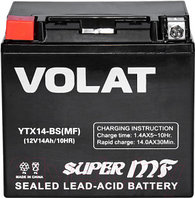 Мотоаккумулятор VOLAT YTX14-BS MF L+