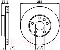 Тормозной диск Bosch 0986478893