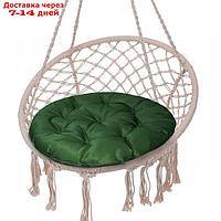Подушка круглая на кресло непромокаемая D60 см, цвет ярко-зел файберфлекс, грета20%, пэ80%