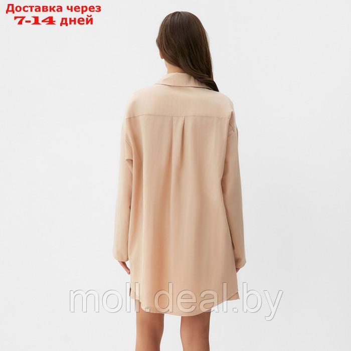 Комплект женский (рубашка, шорты) KAFTAN размер 48-50, бежевый - фото 7 - id-p226886119