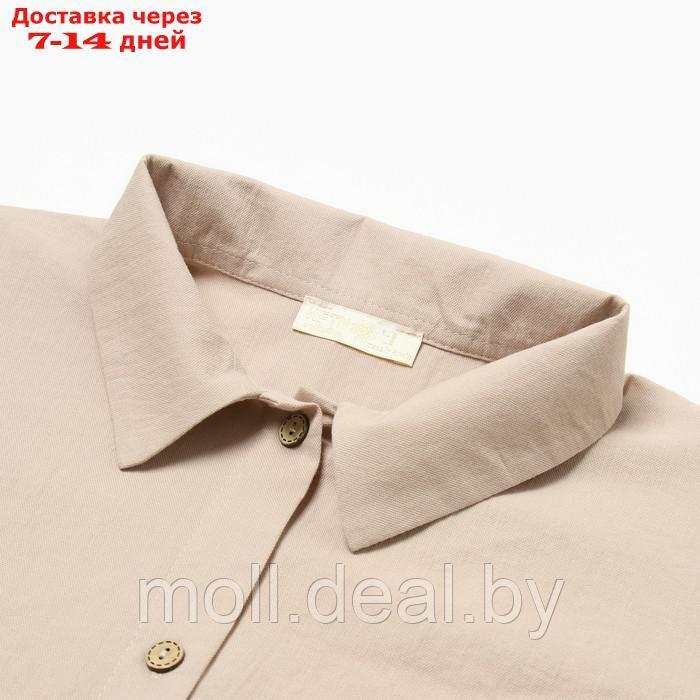 Комплект женский (рубашка, шорты) KAFTAN размер 48-50, бежевый - фото 9 - id-p226886119