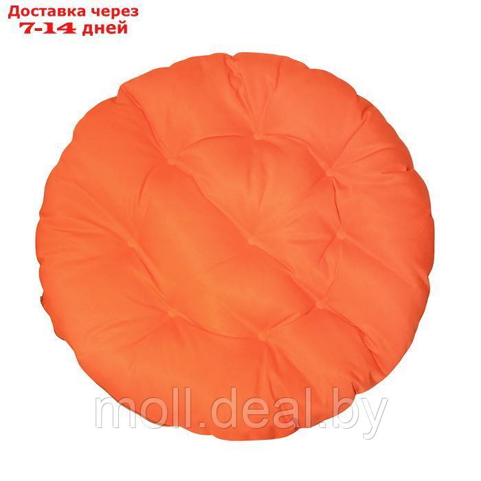 Подушка круглая на кресло непромокаемая D60 см, цвет оранжевый файберфлекс, грета20%, пэ80% - фото 2 - id-p226884201