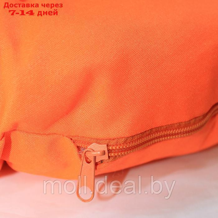 Подушка круглая на кресло непромокаемая D60 см, цвет оранжевый файберфлекс, грета20%, пэ80% - фото 5 - id-p226884201