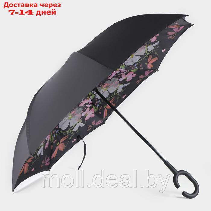 Зонт - наоборот "Цветы", механический, 8 спиц, R = 53 см, цвет МИКС - фото 5 - id-p226887102