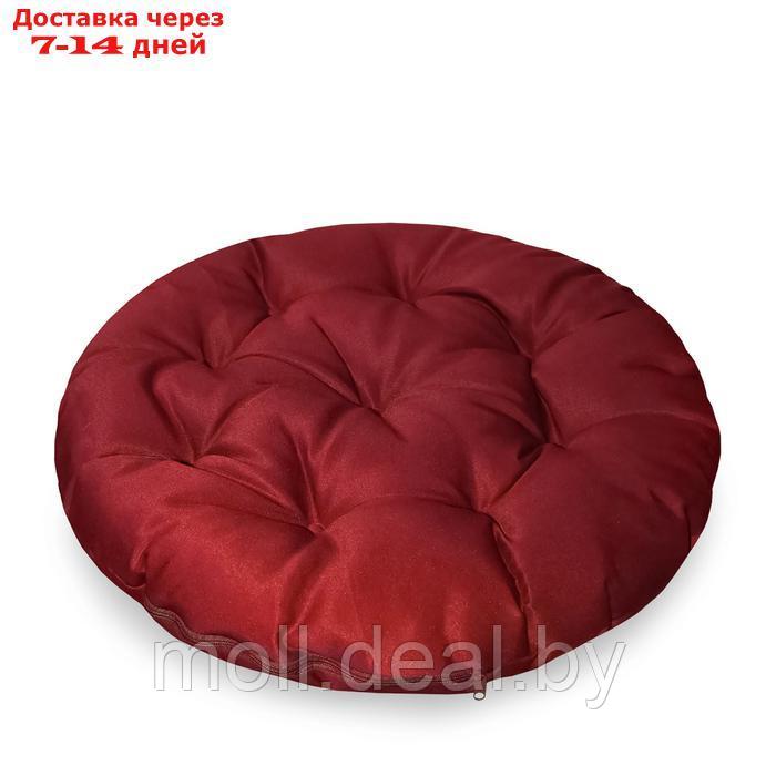 Подушка круглая на кресло непромокаемая D60 см, цвет красный файберфлекс, грета20%, пэ80% - фото 3 - id-p226884204