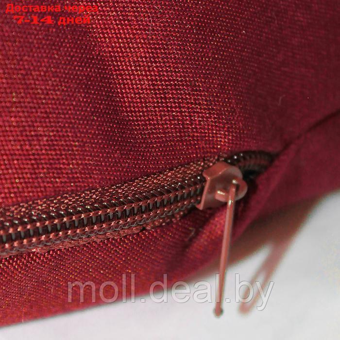 Подушка круглая на кресло непромокаемая D60 см, цвет красный файберфлекс, грета20%, пэ80% - фото 5 - id-p226884204