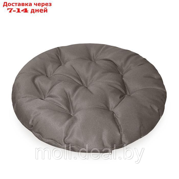 Подушка круглая на кресло непромокаемая D60 см, цвет серый, файберфлекс, грета20%, пэ80% - фото 2 - id-p226884205