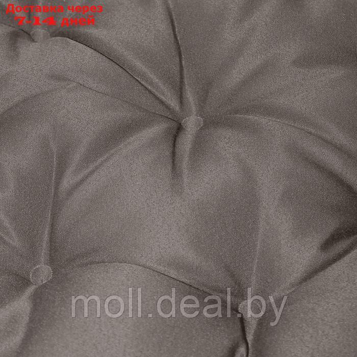 Подушка круглая на кресло непромокаемая D60 см, цвет серый, файберфлекс, грета20%, пэ80% - фото 4 - id-p226884205