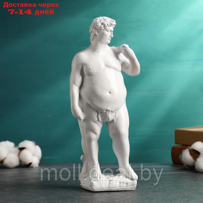 Интерьерная фигура "Толстый Давид" белый, 25х6х5см - фото 1 - id-p226885164