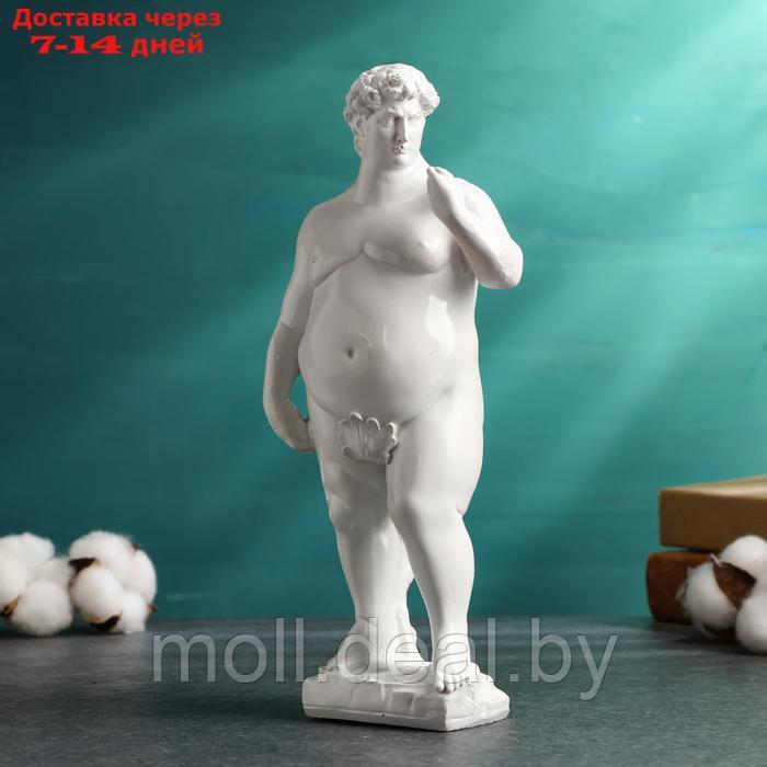 Интерьерная фигура "Толстый Давид" белый, 25х6х5см - фото 2 - id-p226885164