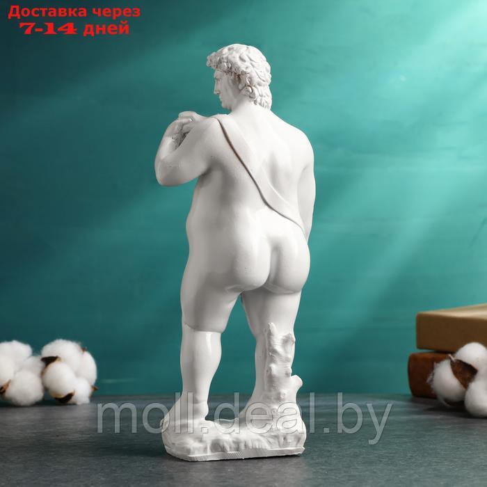 Интерьерная фигура "Толстый Давид" белый, 25х6х5см - фото 3 - id-p226885164
