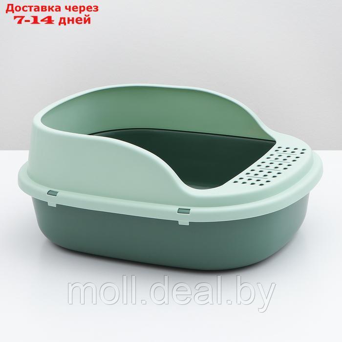 Туалет с бортом 56 х 45 х 24 см, зеленый - фото 2 - id-p226888084