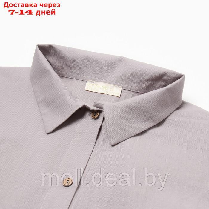 Комплект женский (рубашка, шорты) KAFTAN размер 40-42, серый - фото 10 - id-p226886134