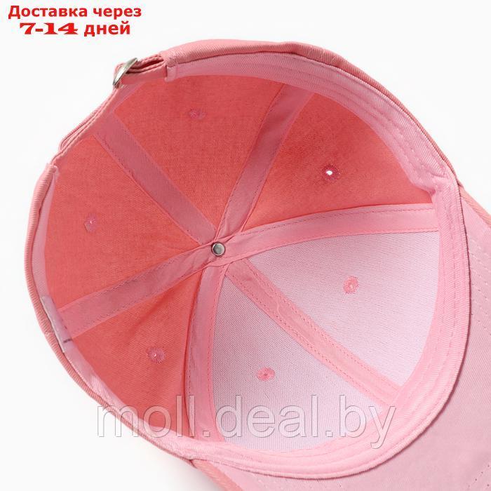 Бейсболка женская, цвет розовый, размер 56-58 - фото 4 - id-p226887116