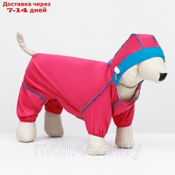 Комбинезон для собак, демисезонный с сумкой, размер ХL (ДС 37, Ог 49, ОШ 33 см), розовый - фото 4 - id-p226888097