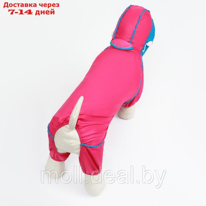 Комбинезон для собак, демисезонный с сумкой, размер ХL (ДС 37, Ог 49, ОШ 33 см), розовый - фото 6 - id-p226888097