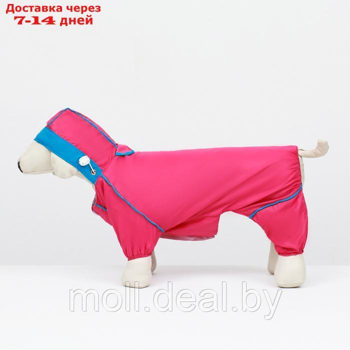 Комбинезон для собак, демисезонный с сумкой, размер ХL (ДС 37, Ог 49, ОШ 33 см), розовый - фото 7 - id-p226888097