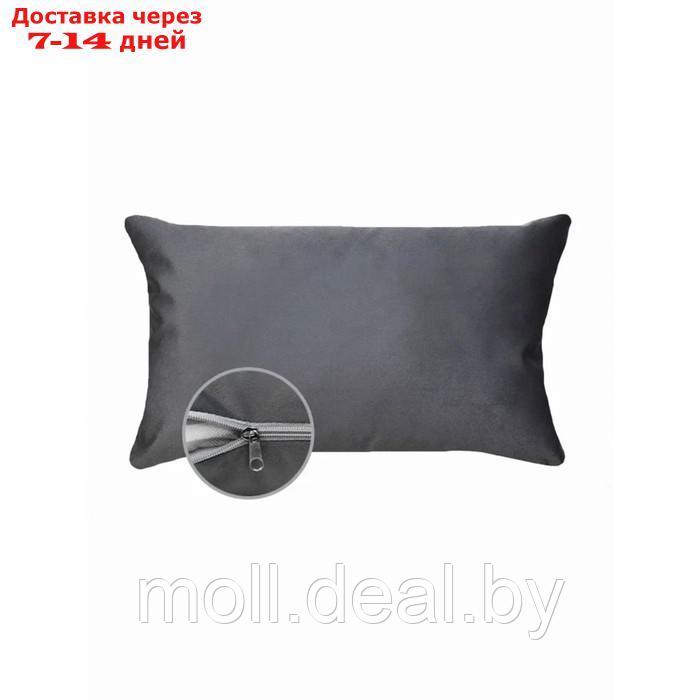 Подушка декоративная на диван "Велюр", размер 35х55 см - фото 1 - id-p226884232