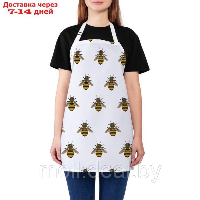 Фартук кухонный с фотопринтом "Нашествие пчел", регулируемый, размер OS - фото 1 - id-p226884239